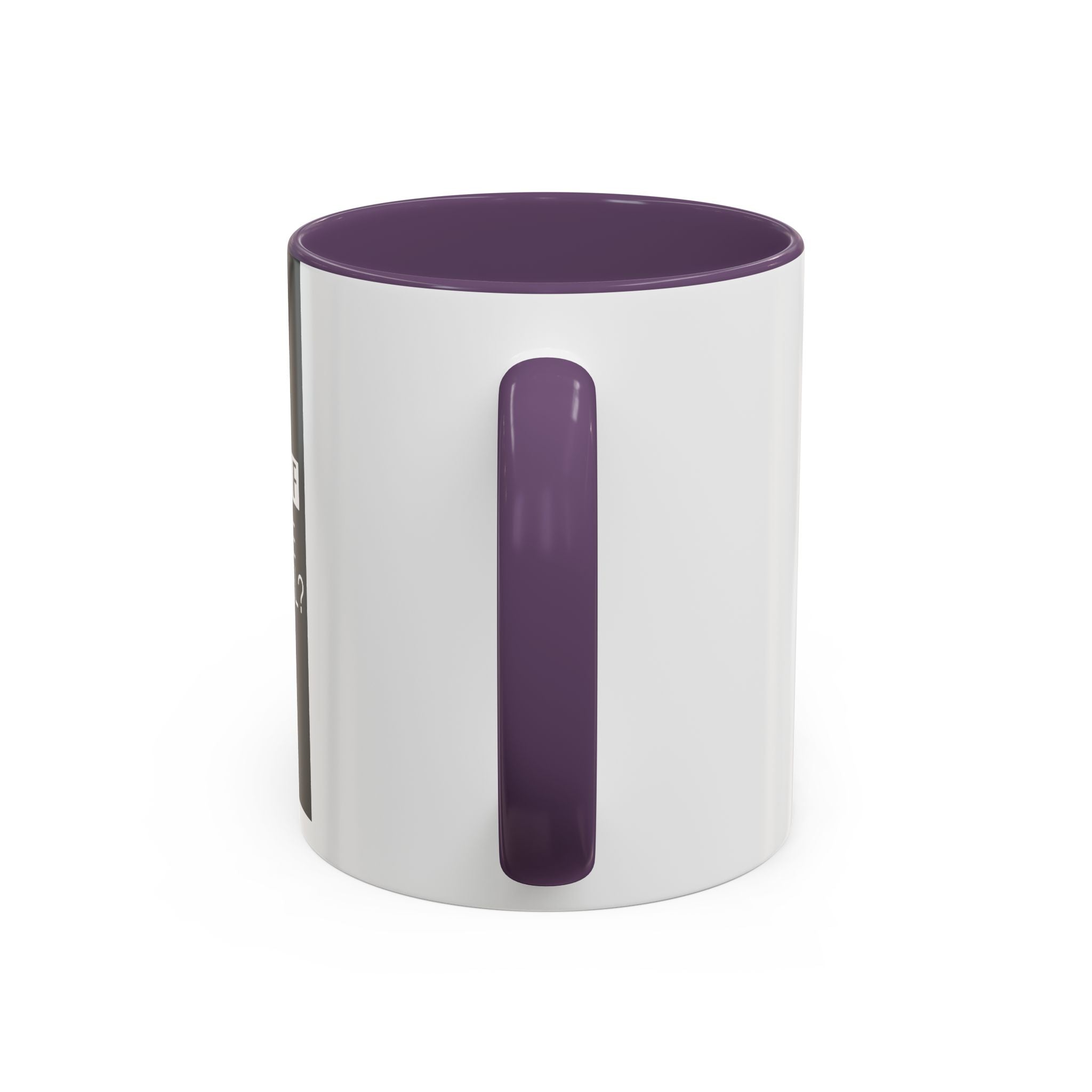 Accent Coffee Mug — "Would You Like to Buy a Vowel?" Crossword Joke Mug (Black Accent)