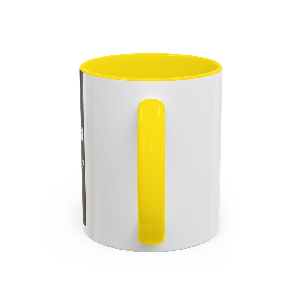 Accent Coffee Mug — "Would You Like to Buy a Vowel?" Crossword Joke Mug (Black Accent)